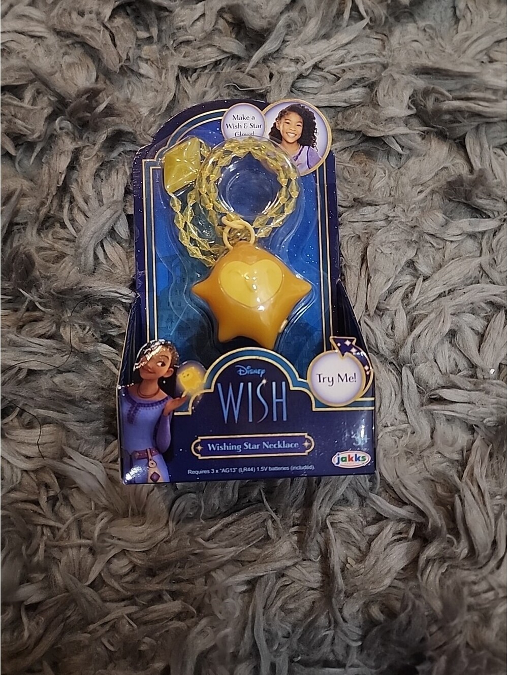 Disney Wish Movie Wishing Star Necklace New 2023 Lights Up New In Pack